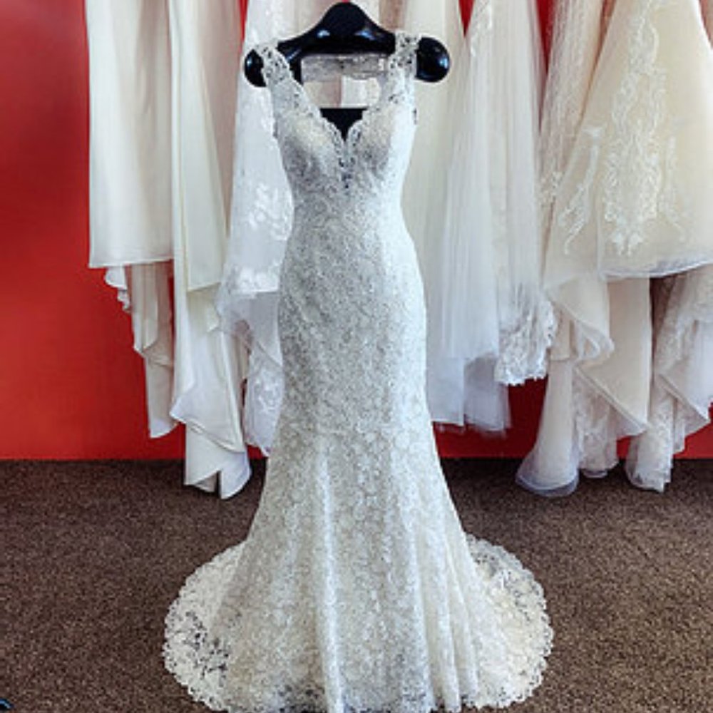 HOPE BY REBECCA INGRAM WEDDING DRESS/ SIZE 10